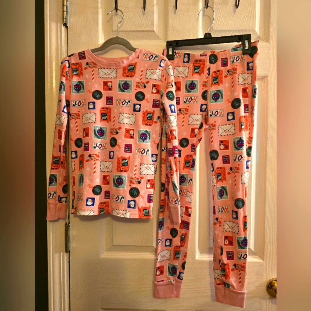 Old Navy girls Christmas jammie set, XL